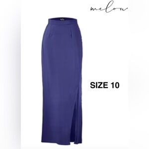 Melow - Violet Skirt - Midnight Blue. Size: 10. (1787)